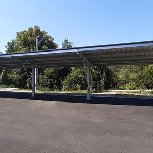 Ombrière photovoltaïque conception, fabrication, installation en Aveyron, Arnal et Gély