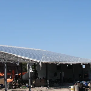 Ombrière photovoltaïque conception, fabrication, installation en Aveyron, Arnal et Gély